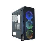 Gabinete Gamer K-Mex Infinity Streamer III CG-A2G8 - RGB ATX 3 FANs Preto