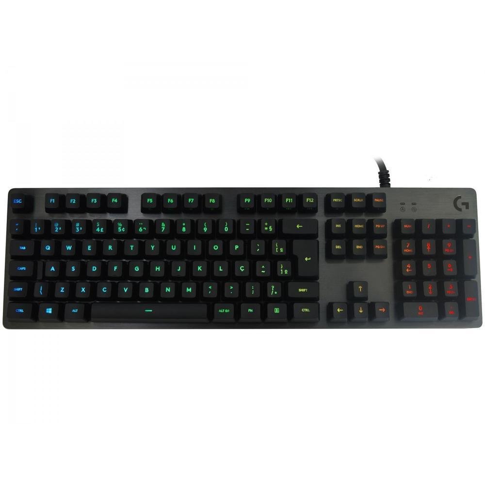 G512 Carbon RGB Mechanical Gaming Keybo… Teclado Mecânico Gamer RGB Logitech G512 Carbon