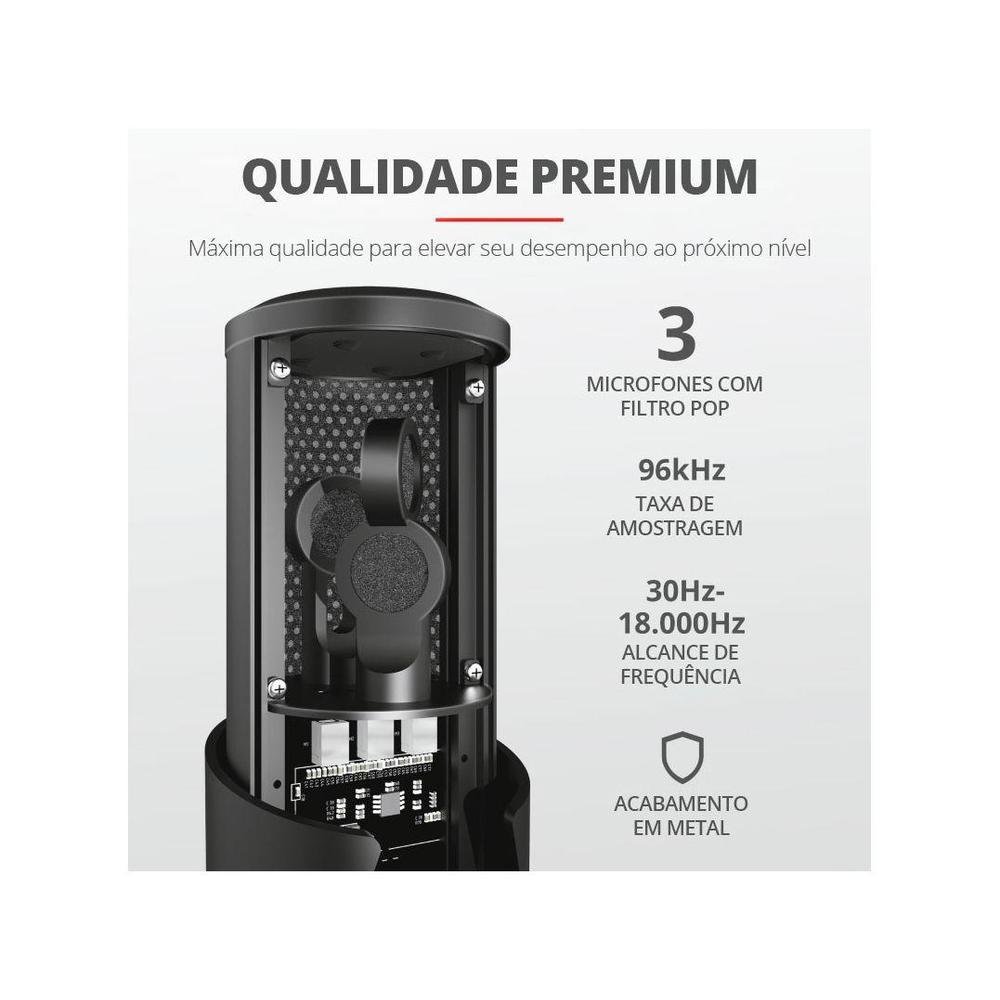 Microfone Condensador Profissional Streaming - view 7