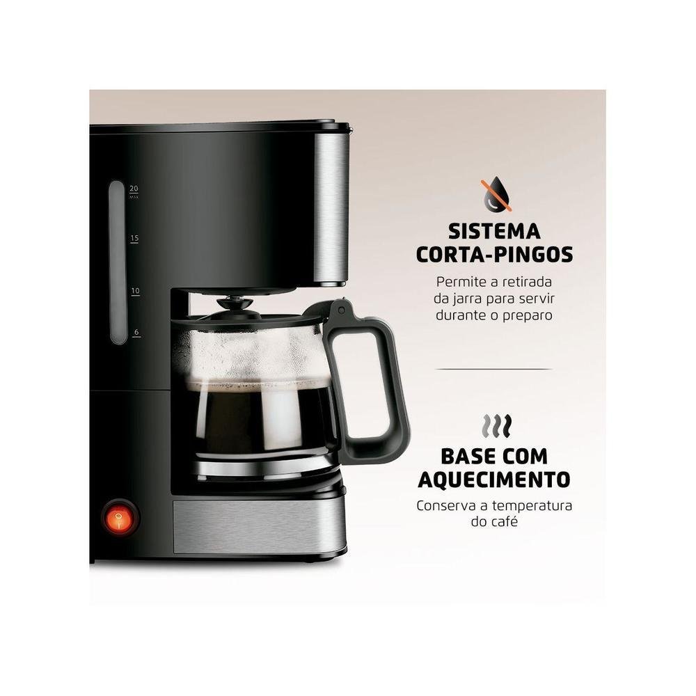 Imagem 3 de 5 do produto Cafeteira Elétrica Mondial Dolce Arome 20 Cafés