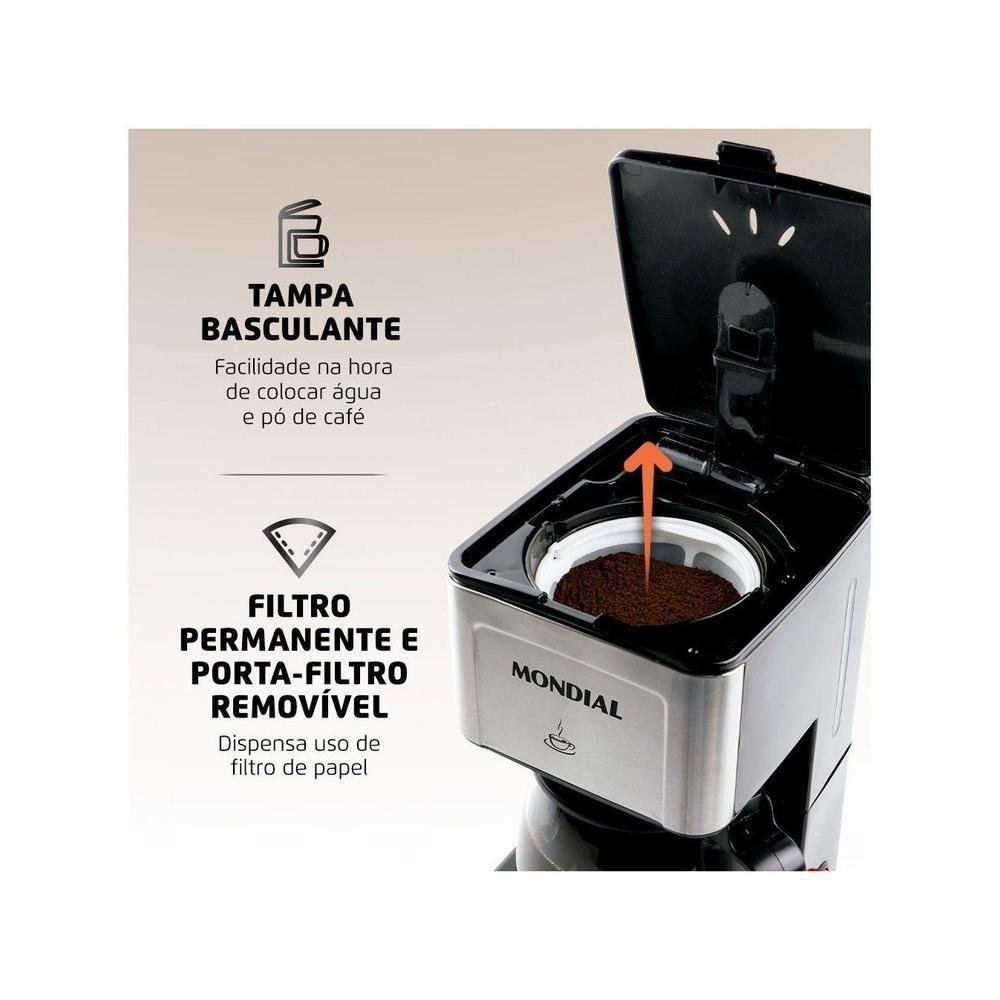 Imagem 4 de 5 do produto Cafeteira Elétrica Mondial Dolce Arome 20 Cafés