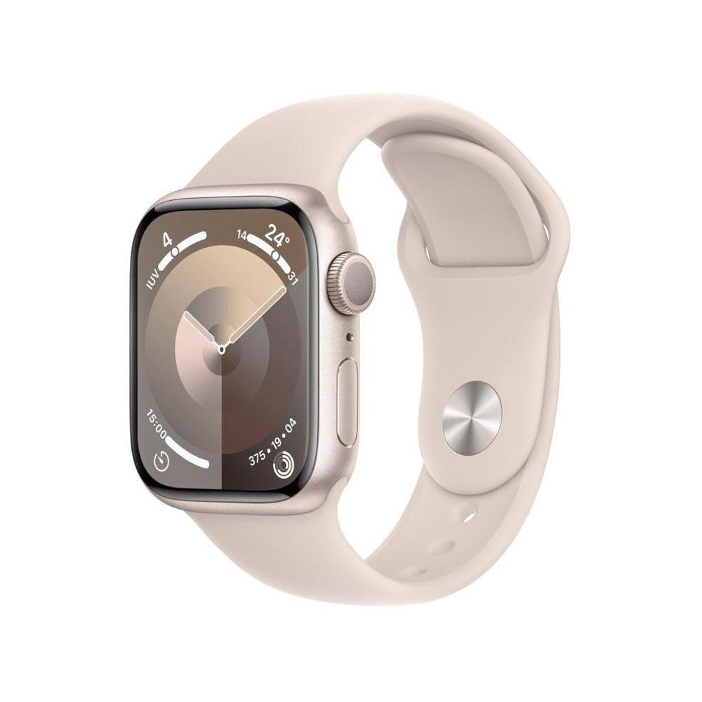 Apple Watch 9 41mm バッテリー100% Apple Watch Serie 9 41mm Starlight Gps Saude de Bateria 100