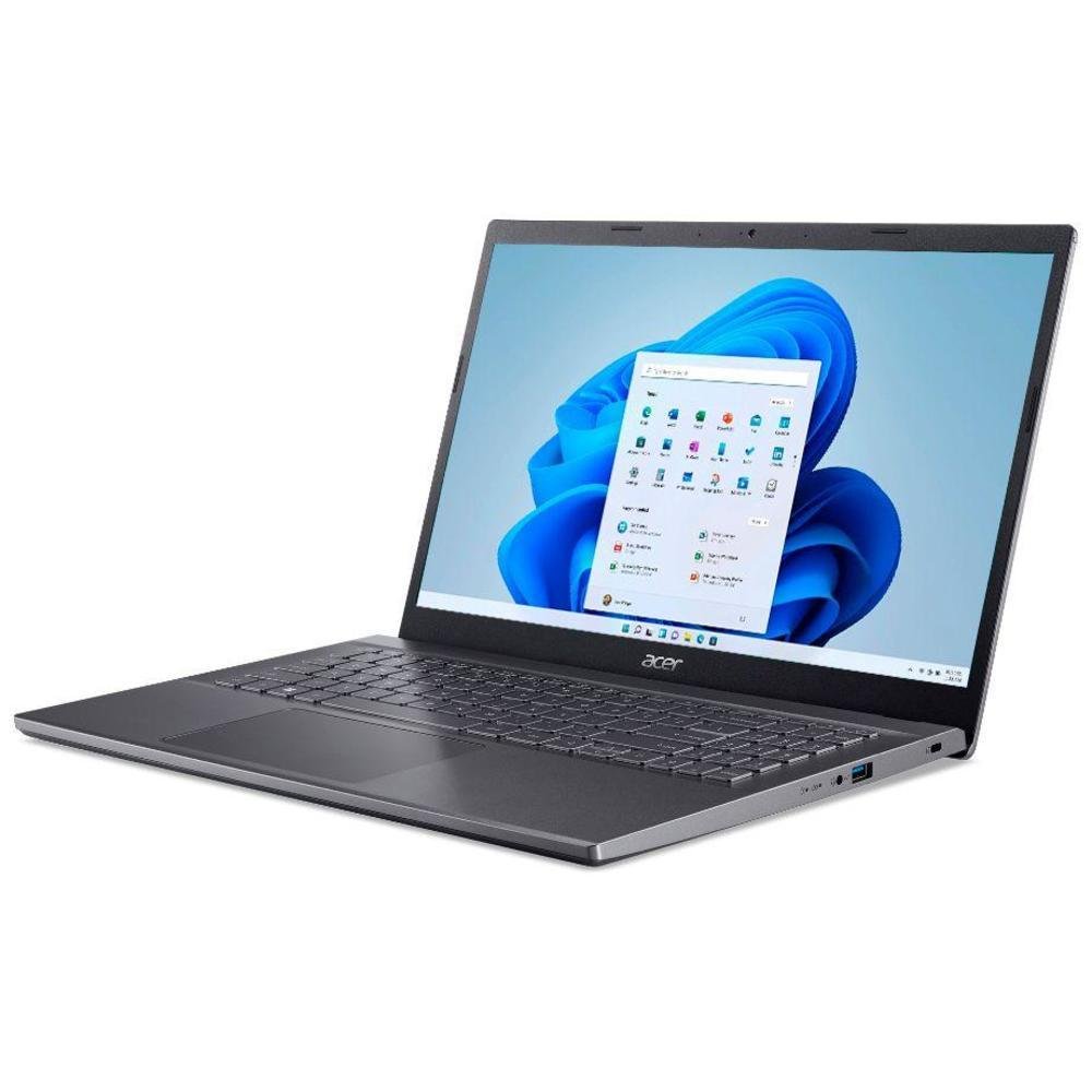 Notebook Acer Aspire 5 Intel Core i5, 8GB RAM 512GB SSD, Tela 15,6'' Full HD, Cinza aço, Windows - A515-57-565J