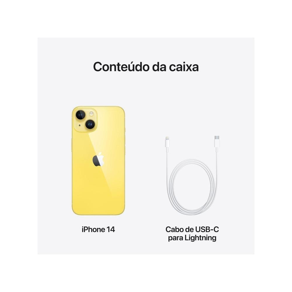 Apple iPhone 14 256GB Amarelo 6,1