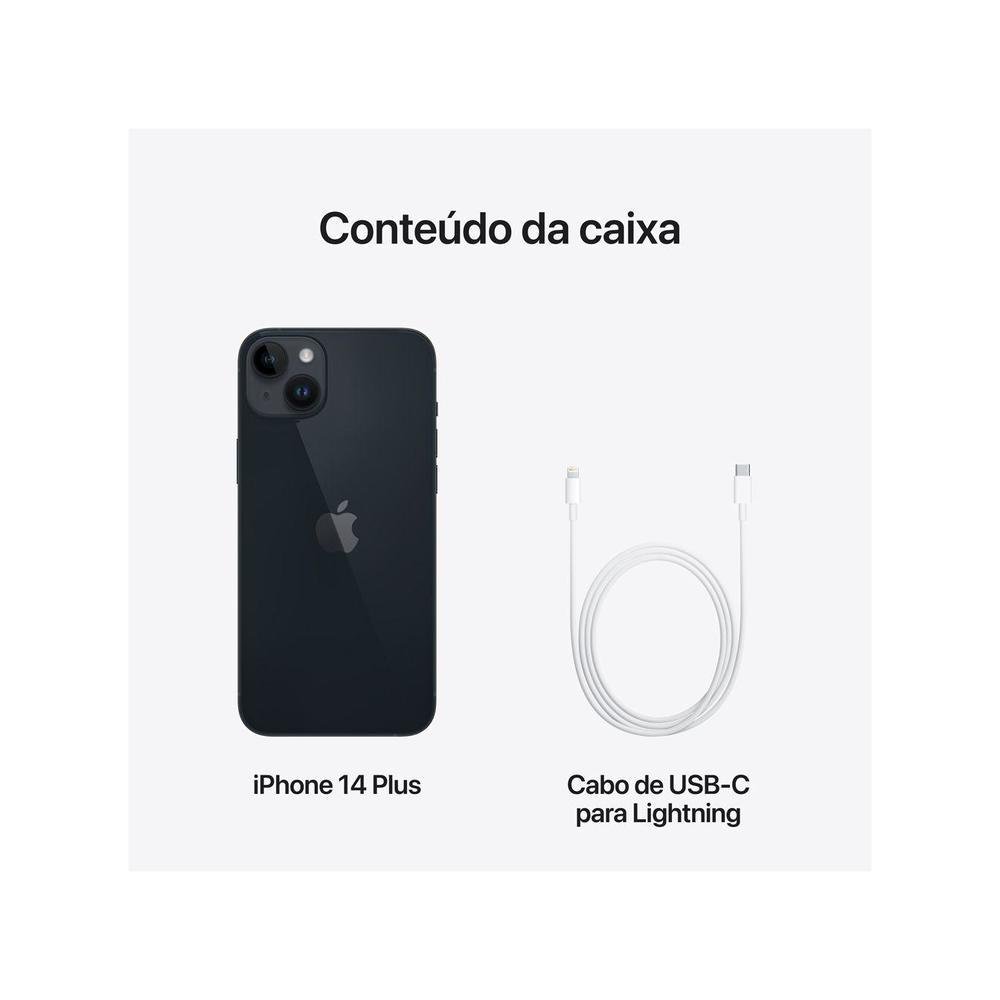 Apple iPhone 14 Plus 256GB Meia-noite 6,7? 12MP