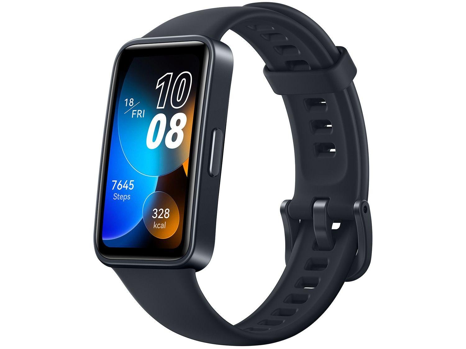 Relógio Smartwatch Huawei Band 8, Tela 1.47 Polegadas Amoled 5atm,Caixa Polímero Dark, Multiira Black