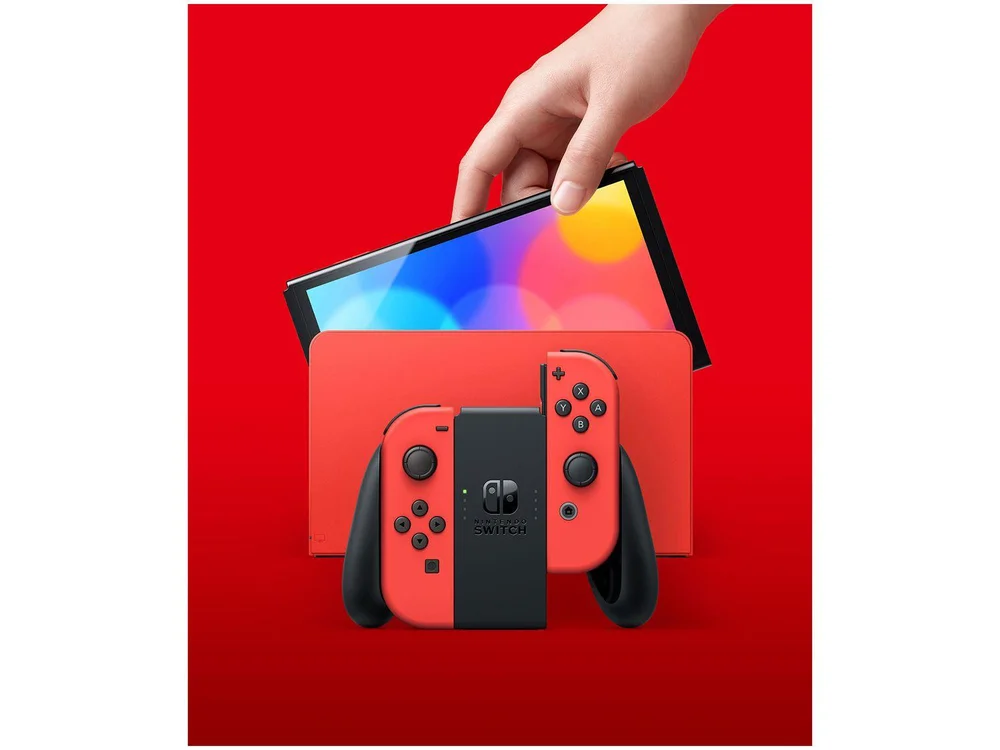 Console Nintendo Switch Oled 64GB 1x Joycon KaBuM