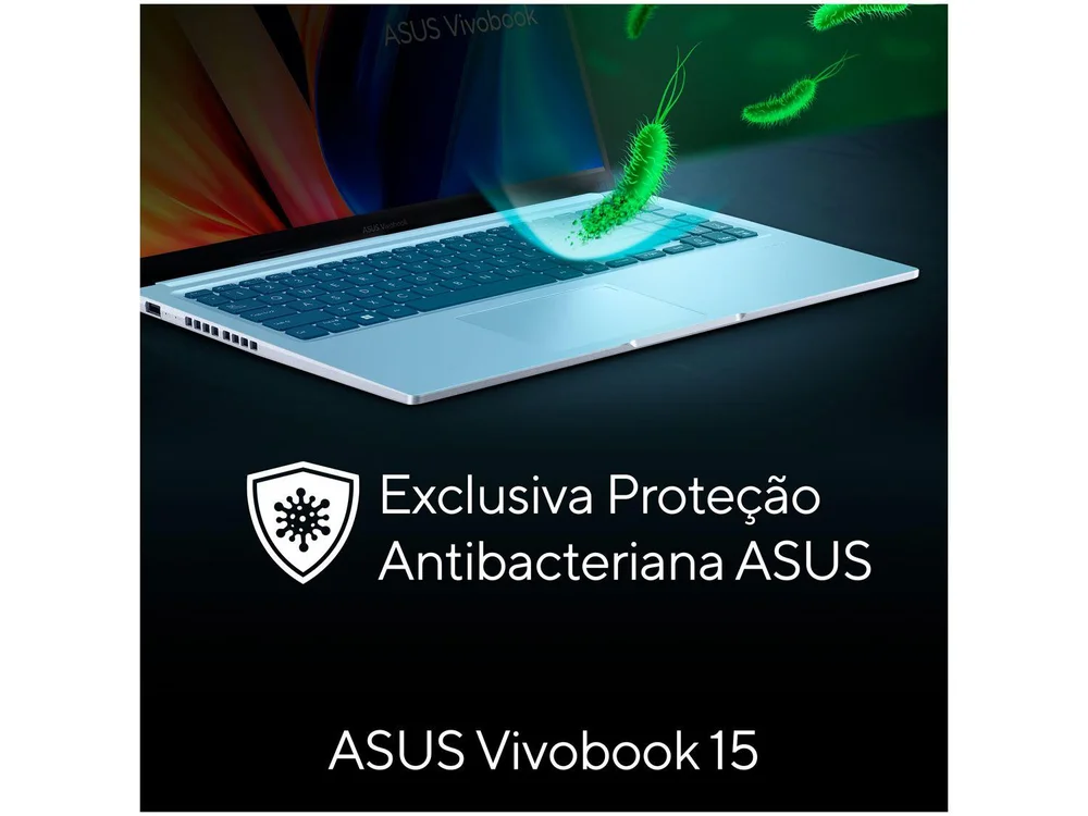 Imagem 18 de 20 do produto Notebook ASUS Vivobook X1502ZA-EJ1761 Intel Core i5 12450H 2GHz, 8GB RAM, Placa Intel UHD Graphics, SSD 256GB, Tela 15.6" LED Full HD, Linux KeepOS, Prata