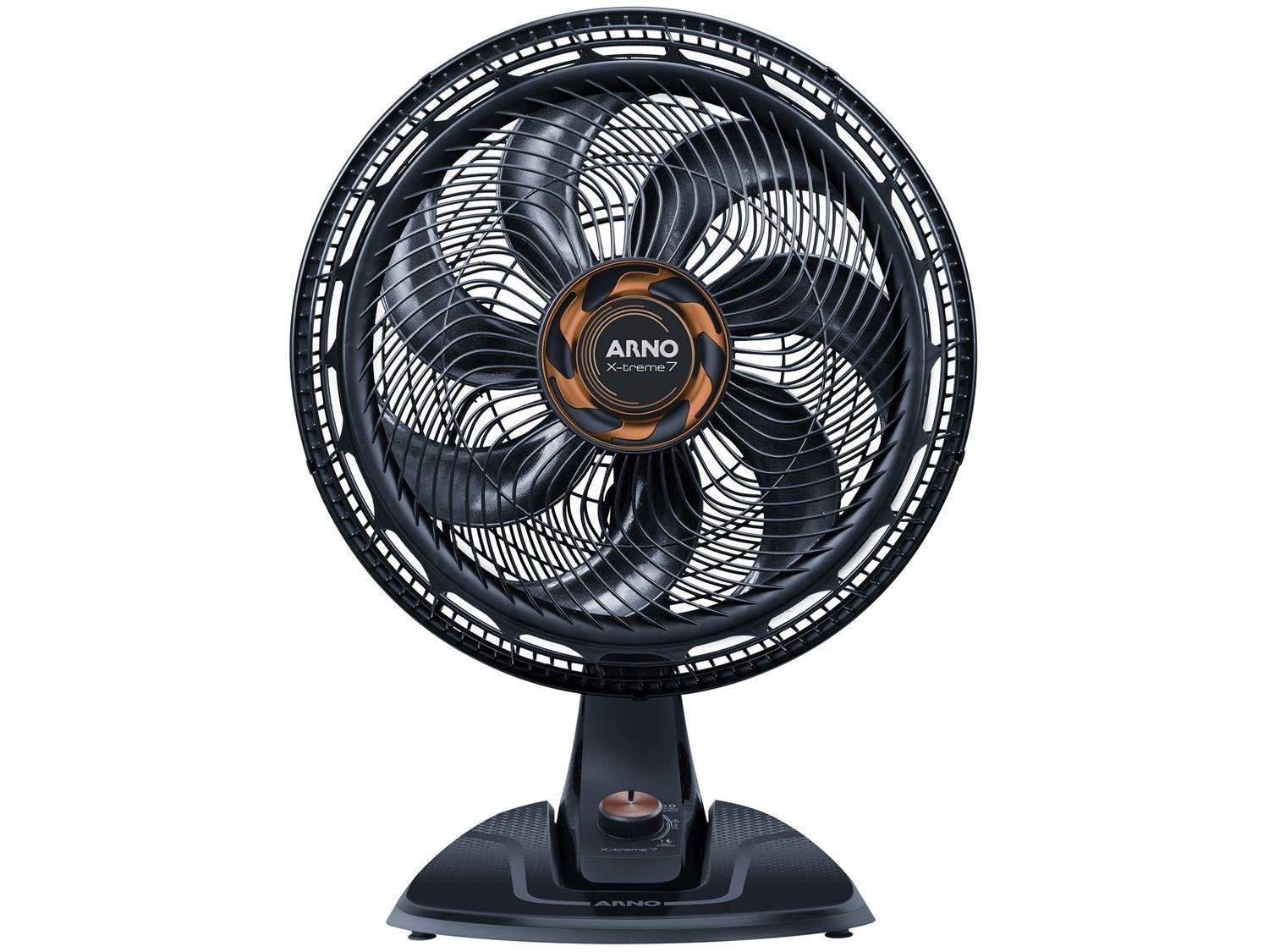 Ventilador de Mesa Arno X-Treme 7 40cm 7 Pás 3 Velocidades Cinza e Cobre