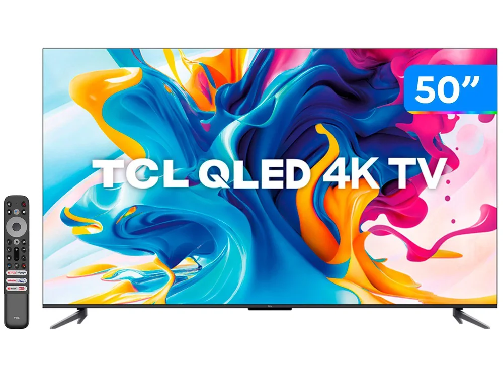 Smart Tv 50 Polegadas TCL Qled 4k KaBuM