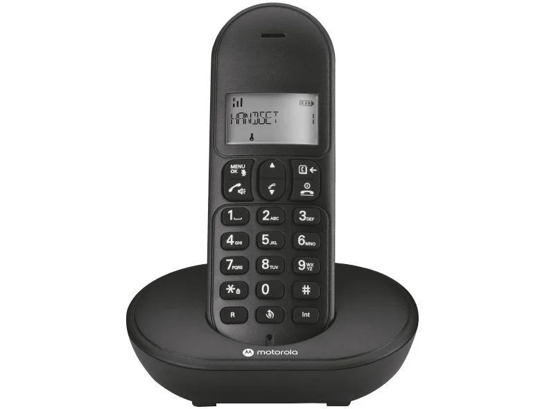 Imagem 4 de 5 do produto Telefone Sem Fio Motorola, Com Identificador De Chamadas E Viva Voz, Preto - Mt150