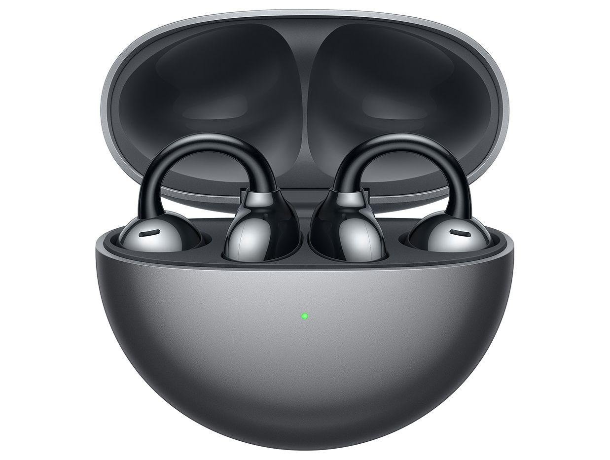 Fone De Ouvido Sem Fio, Huawei Freeclip, Design Inovador E Flexível, Leve Como Uma Pena, Fone De Condução Óssea, Preto