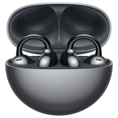 Fone De Ouvido Sem Fio, Huawei Freeclip, Design Inovador E Flexível, Leve Como Uma Pena, Fone De Condução Óssea, Preto