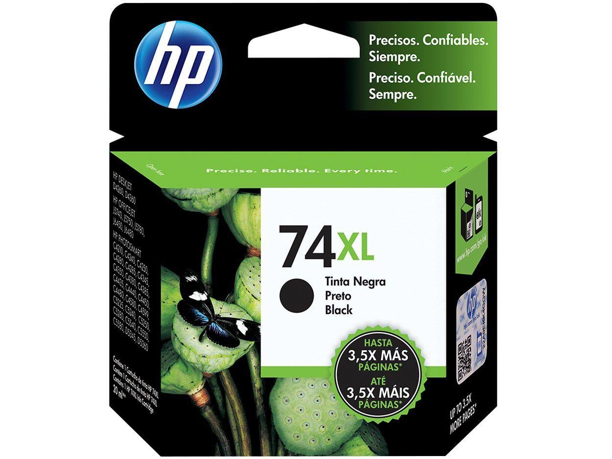 Cartucho De Tinta Hp 74xl Cb336wb Preto | Deskjet D4200 D4263 D4268