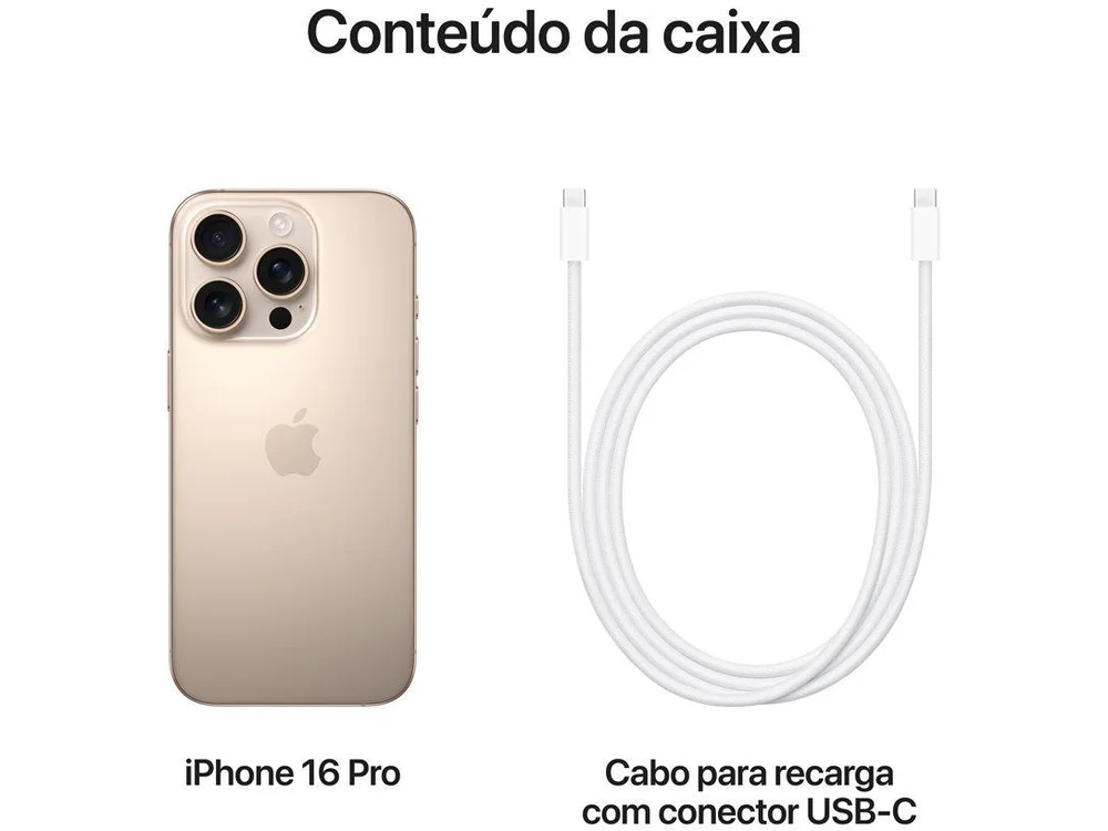Apple iPhone 16 Pro 1TB Titânio-deserto 6,3