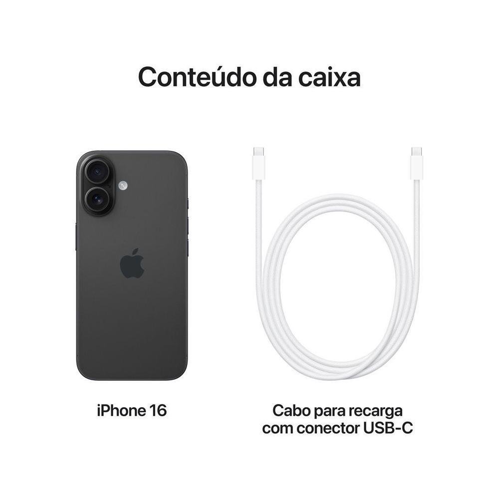 Apple iPhone 16 512GB Preto 6,1