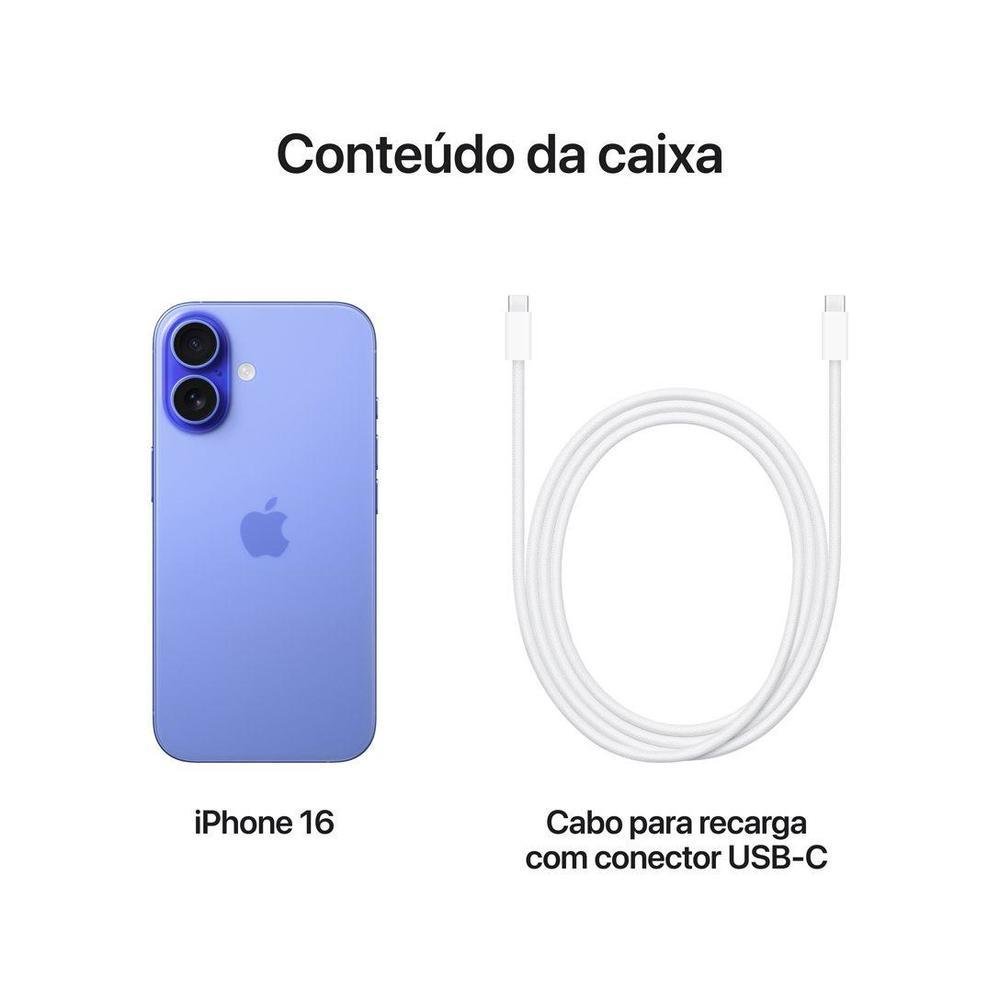 iPhone16 512GB 本体＋おまけ iPhone 16 Plus Apple 512GB, Câmera Dupla de 48MP, Tela 6,7