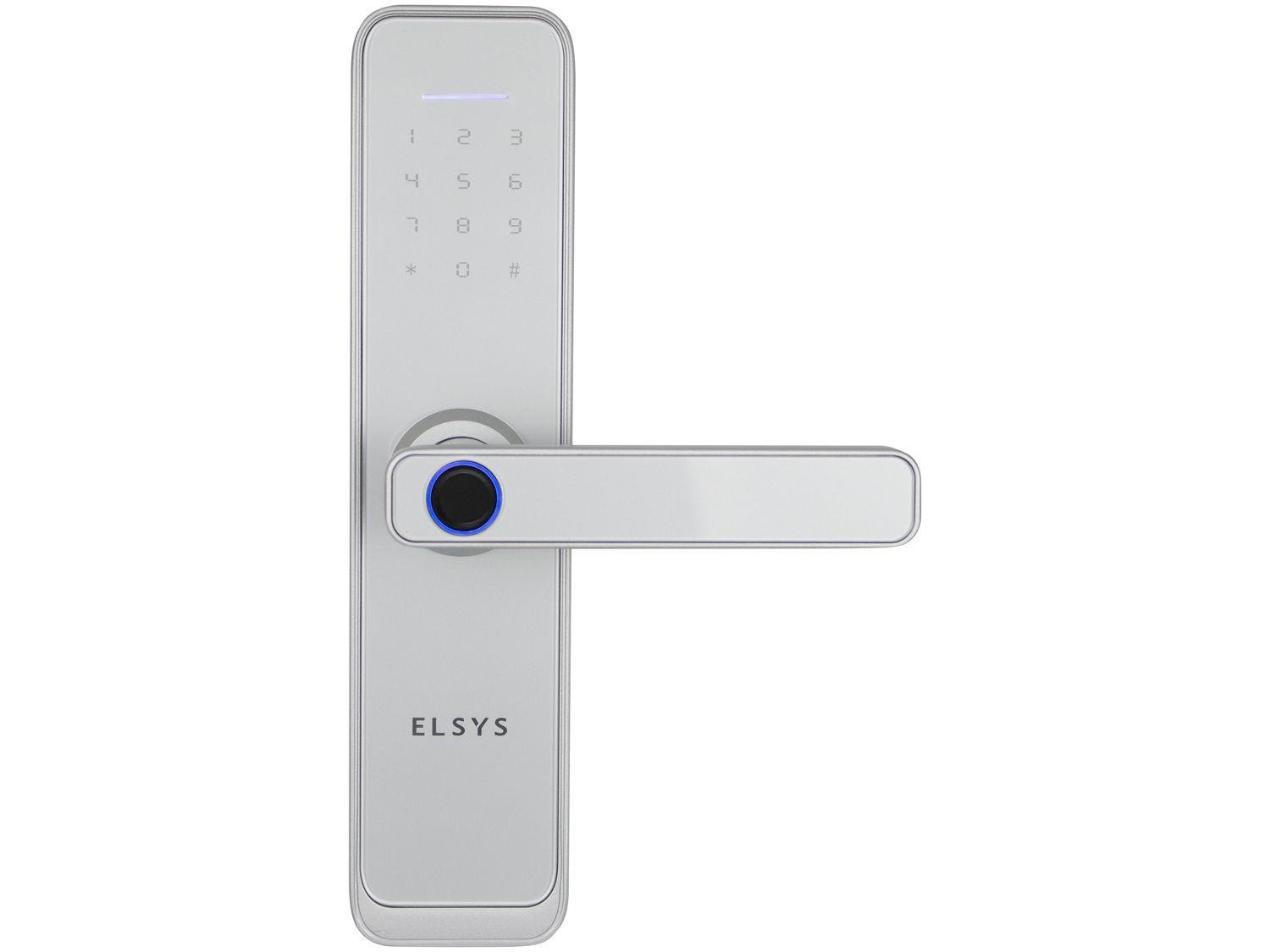 Fechadura Digital Com Biometria, Elsys,esf-de4000b, Prata