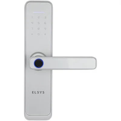 Fechadura Digital Com Biometria, Elsys,esf-de4000b, Prata