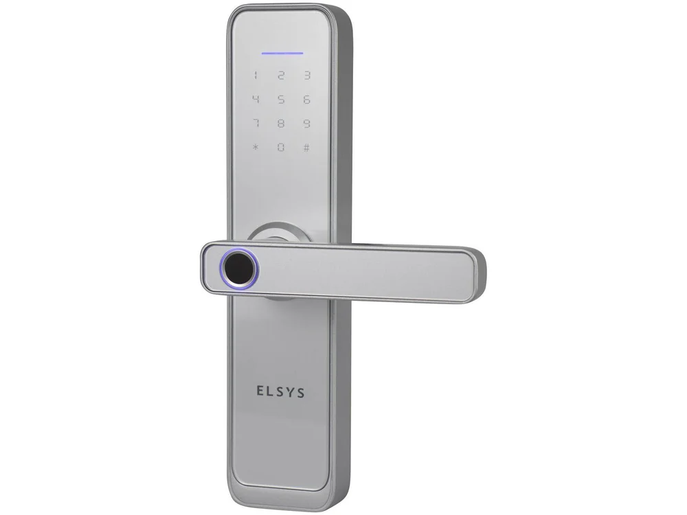Fechadura Digital Com Biometria, Elsys,esf-de4000b, Prata - view 4