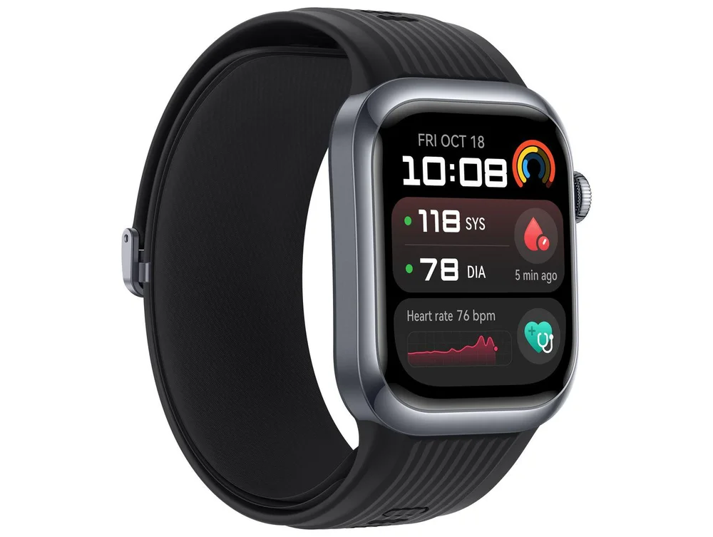 Imagem 10 de 13 do produto Smartwatch, Huawei D2, Tela AmoLED 1.82, 48mm Preto