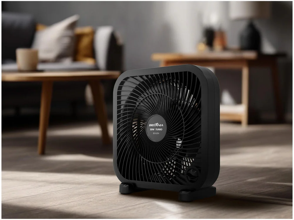 Imagem 2 de 5 do produto Ventilador Circulador Britânia 30w3 Velocidades Bca25a - 110v