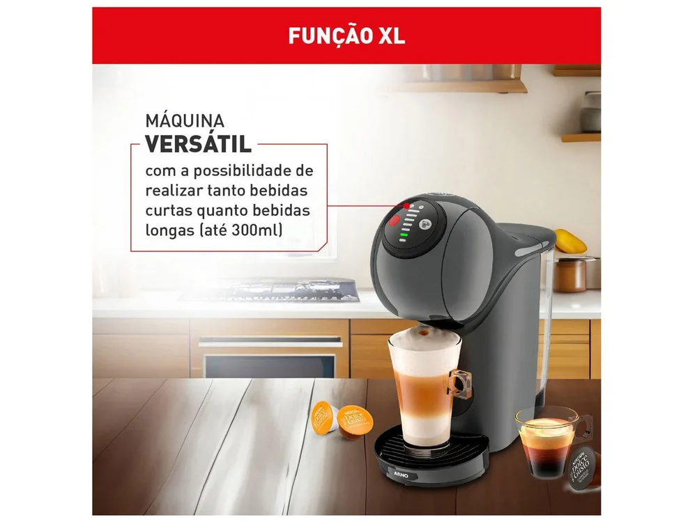 Imagem 19 de 20 do produto Cafeteira Arno Dolce Gusto Genio S Basic Grafite - Dgs5 - 220v