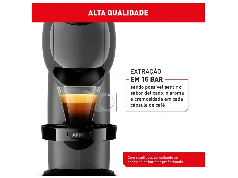 Imagem 18 de 20 do produto Cafeteira Arno Dolce Gusto Genio S Basic Grafite - Dgs5 - 220v