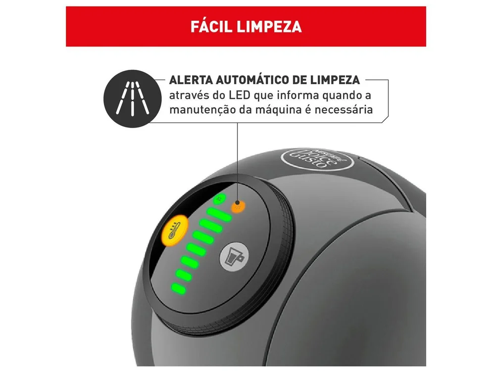 Imagem 17 de 20 do produto Cafeteira Arno Dolce Gusto Genio S Basic Grafite - Dgs5 - 220v