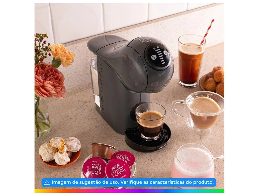 Imagem 16 de 20 do produto Cafeteira Arno Dolce Gusto Genio S Basic Grafite - Dgs5 - 220v