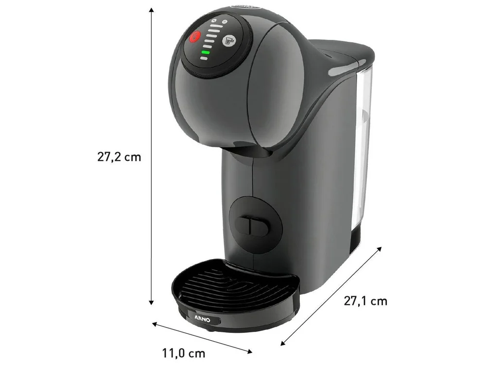 Imagem 6 de 20 do produto Cafeteira Arno Dolce Gusto Genio S Basic Grafite - Dgs5 - 220v