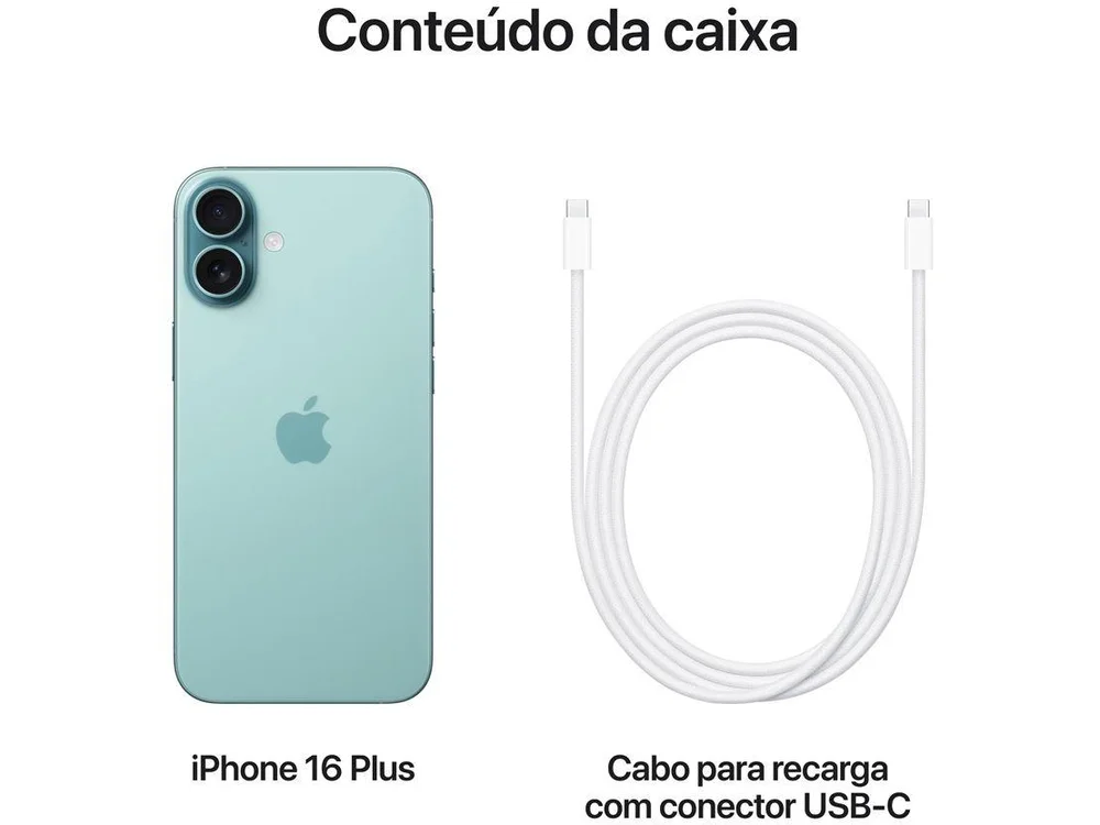Apple iPhone 16 Plus 512GB Verde-acinzentado 6,7