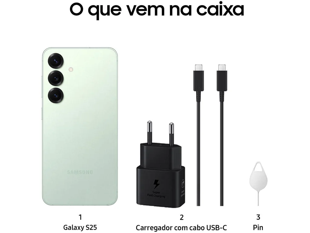 Samsung Galaxy S25 5G 256GB Galaxy AI Verde 6,2