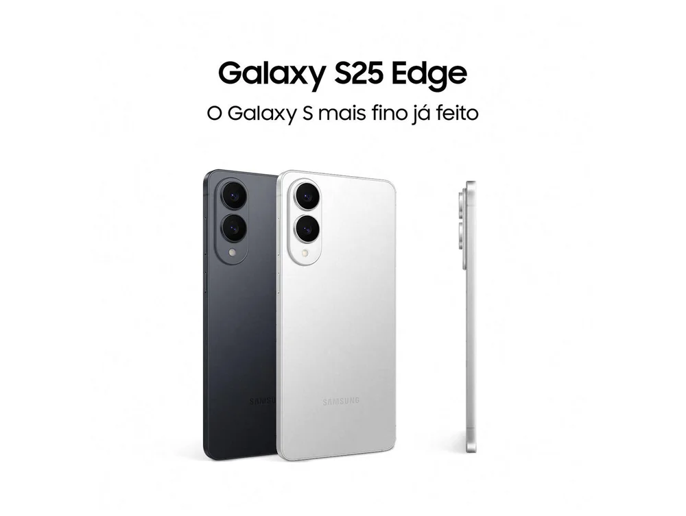 Imagem 2 de 15 do produto Celular Samsung Galaxy S25 Edge 5g, 512gb, 12gb Ram, Câmera Dupla De Até 200mp, Tela Grande De 6.7” - Titânio Jetblack