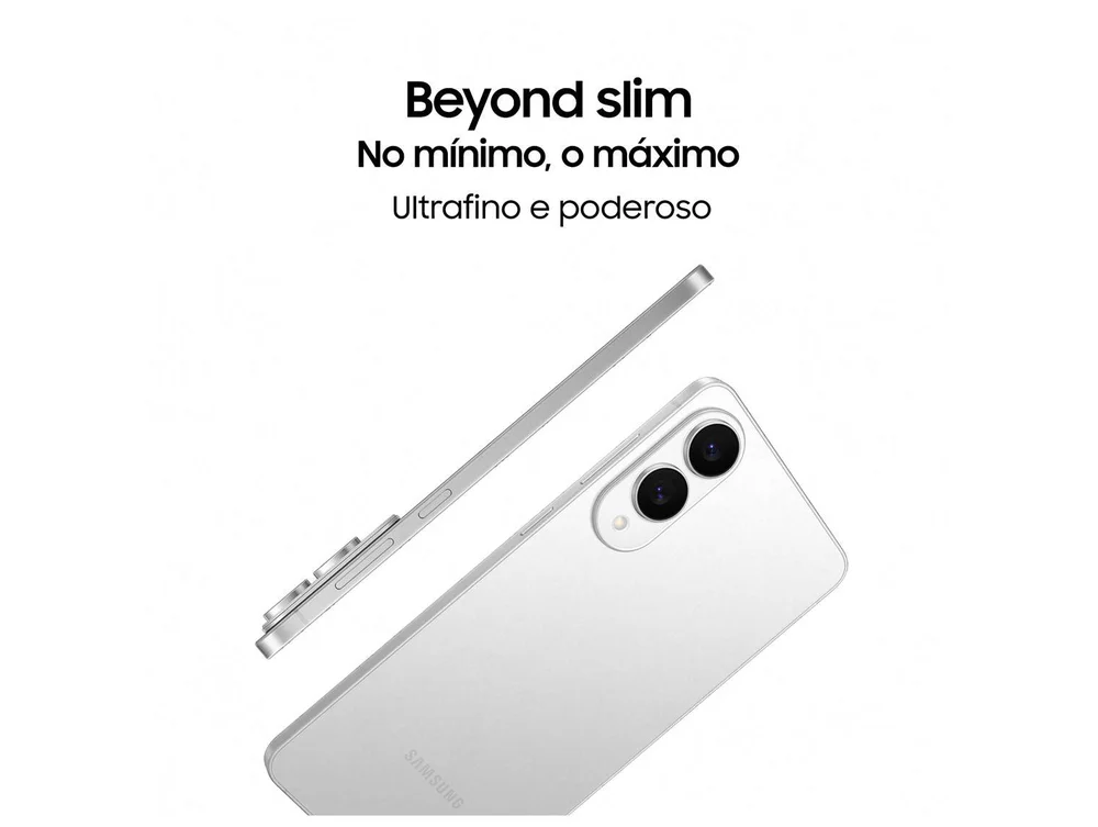 香港版 Galaxy S25 Edge 512GB Celular Samsung Galaxy S25 Edge 5G, 512GB, 12GB RAM, Câmera Dupla