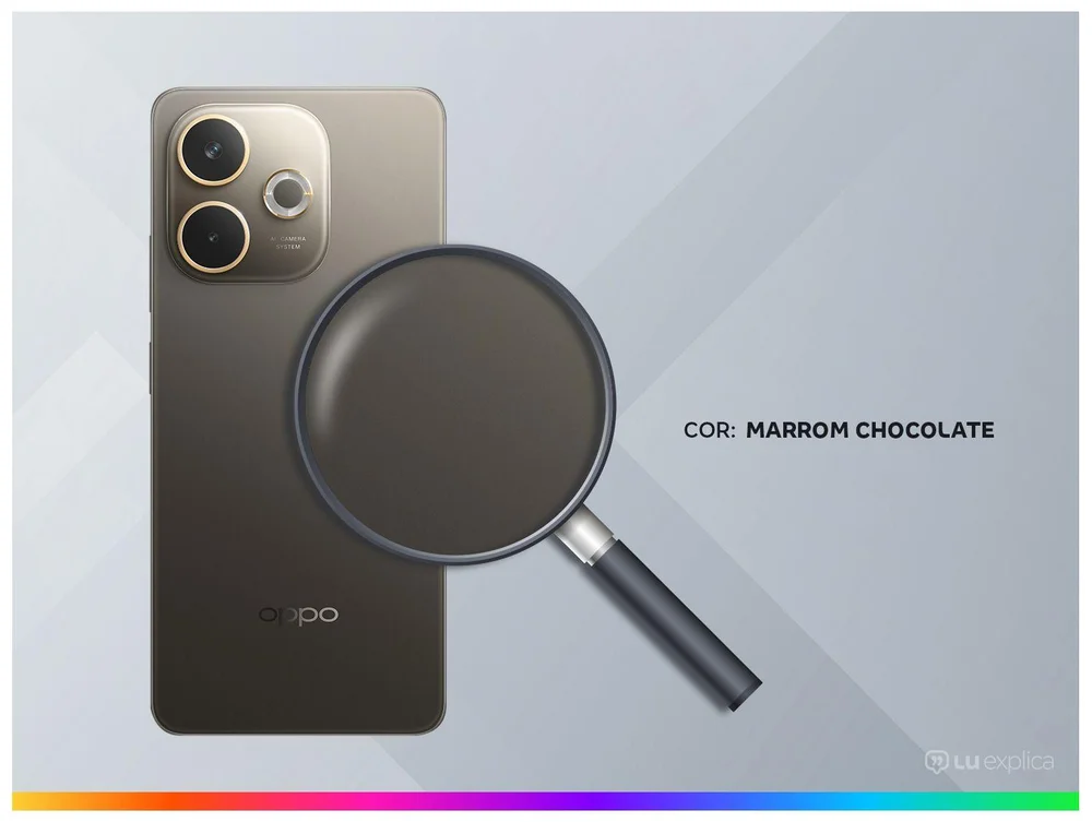 Smartphone OPPO A5 PRO 5G, 256GB, Tela 6,67, 50MP, Marrom Chocolate - view 3