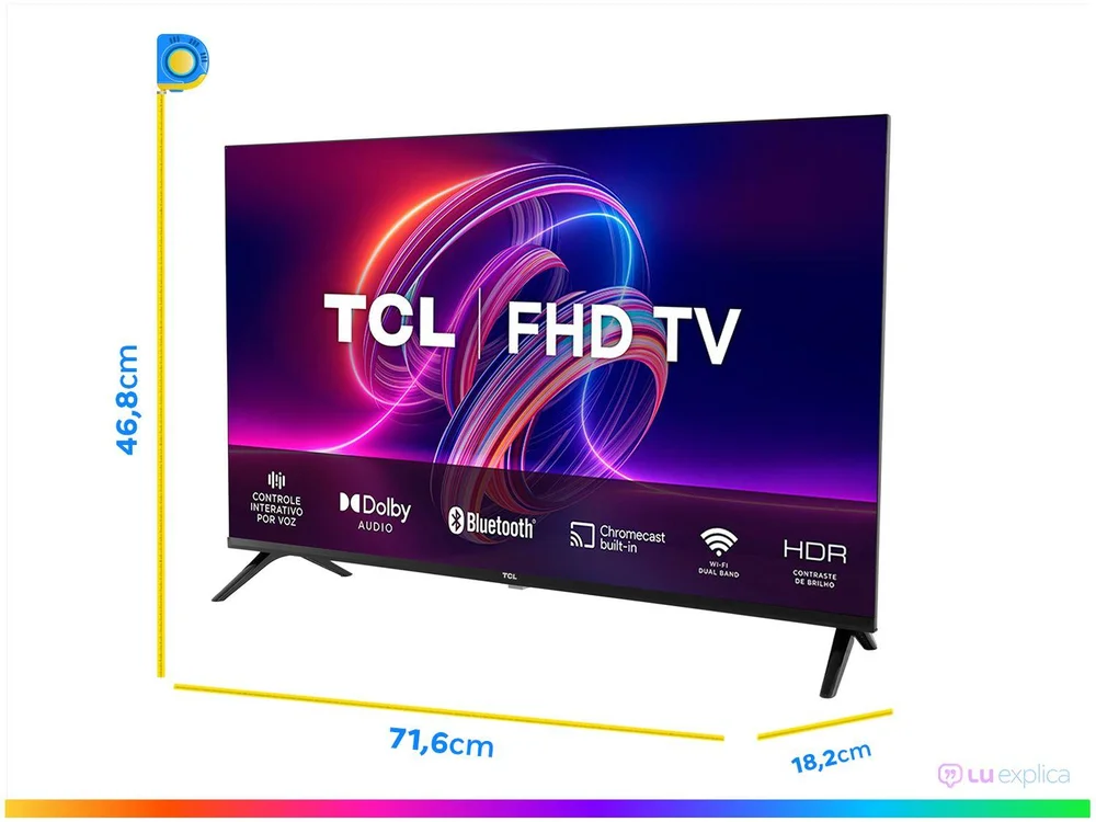 Smart TV 32” Full HD LED TCL 32S5400A Android