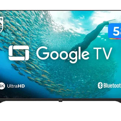 Smart TV 58" 4K UHD LED Philips 58PUG7019/78 Wi Fi Bluetooth Google Assistente 3 HDMI 2 USB 3