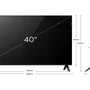 Smart TV 40" TCL Full HD QLED 40S5K Google TV 2 HDMI