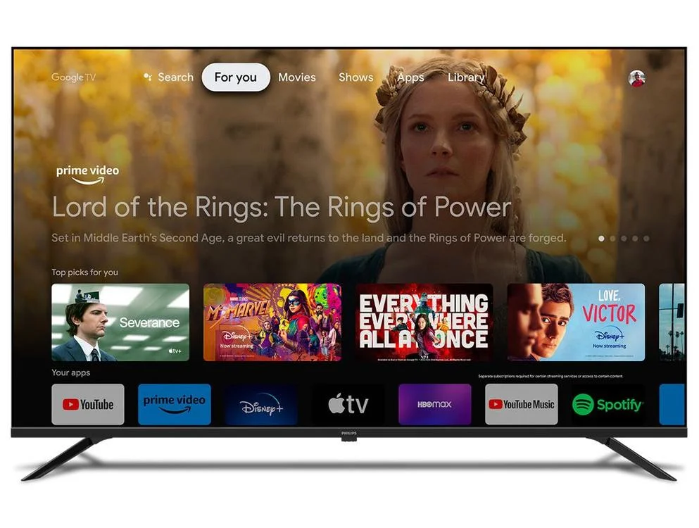 Imagem 6 de 10 do produto Smart TV 70" Philips 4K UHD DLED 70PUG7019/78 Google TV Quad Core Google Assistente 3 HDMI