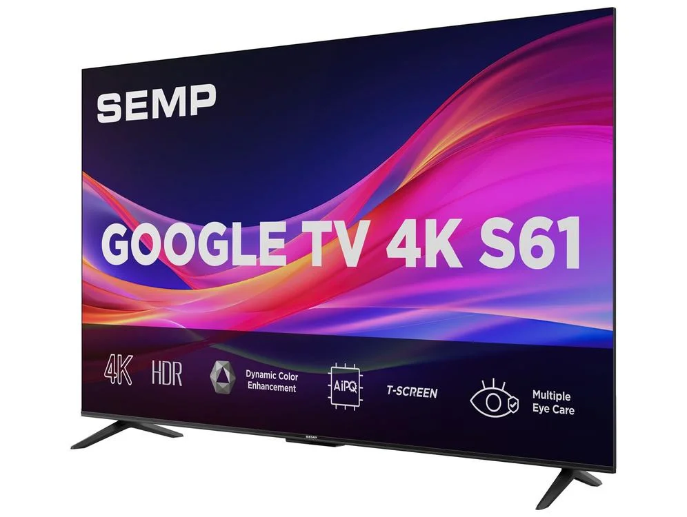 Smart TV 50"" Semp 4K UHD LED S61 Google TV AiPQ Pro Google Assistente 3 HDMI - view 10