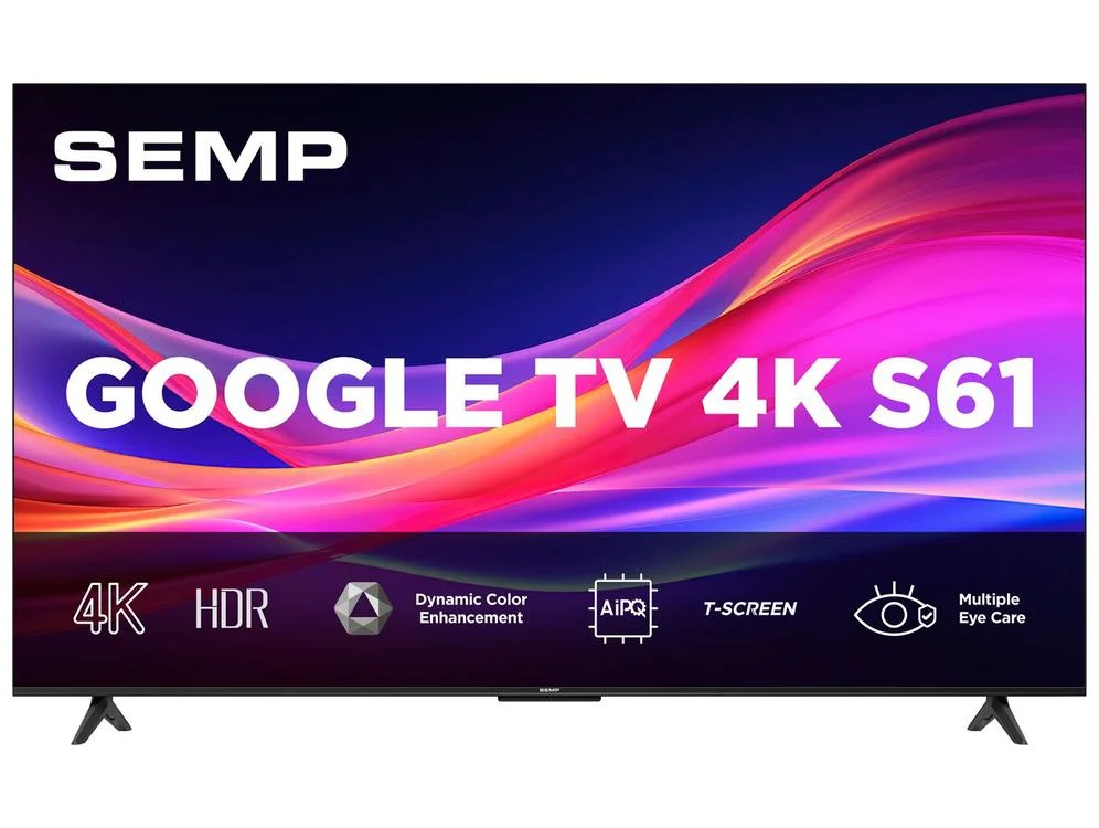 Smart TV 50"" Semp 4K UHD LED S61 Google TV AiPQ Pro Google Assistente 3 HDMI - view 11