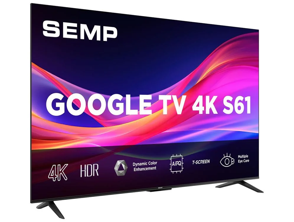 Smart TV 50"" Semp 4K UHD LED S61 Google TV AiPQ Pro Google Assistente 3 HDMI - view 12