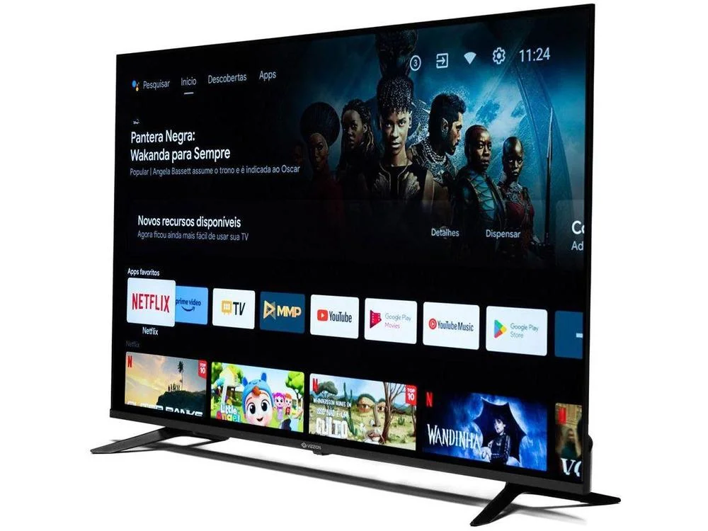 Smart TV 58” 4K DLED Rig Vizzion BR58GUA IPS