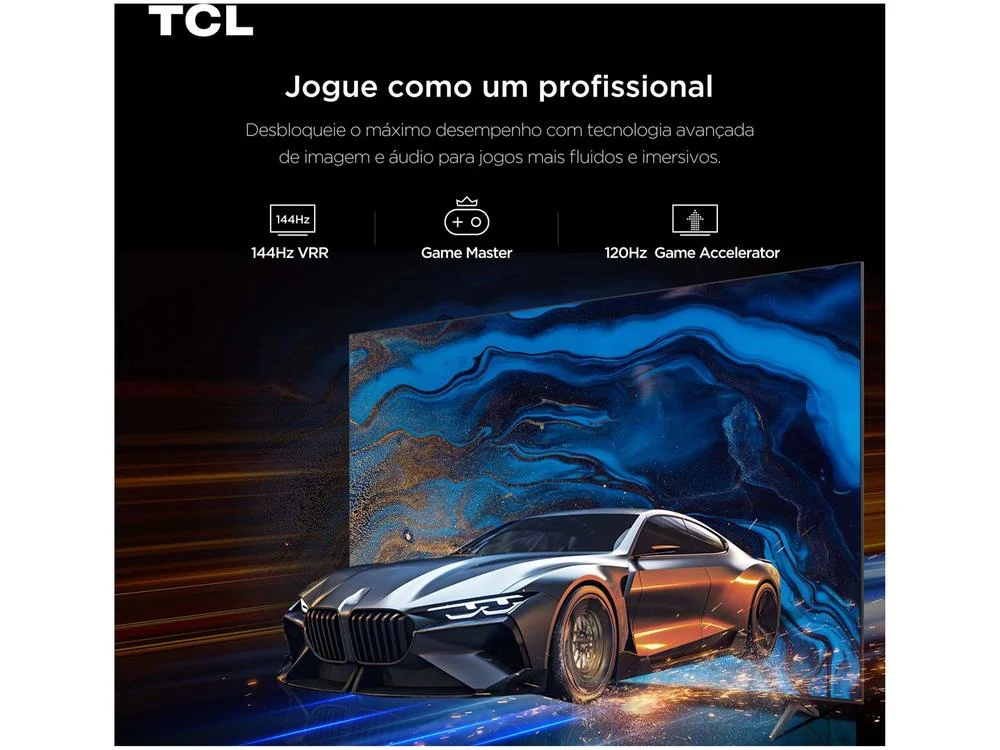 Imagem 9 de 12 do produto Smart TV 98" TCL UHD 4K MINILED 98C6K 120Hz Google TV AiPQ Pro Google Assistente 4 HDMI 2 USB
