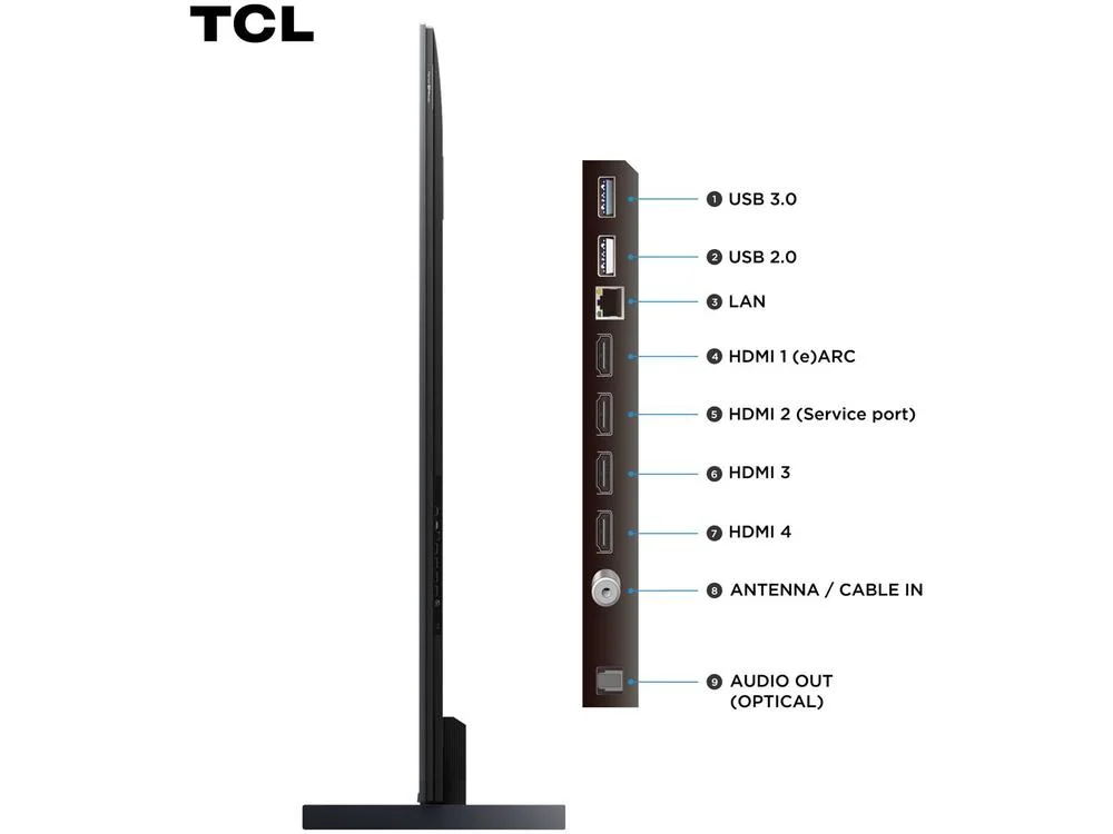 Imagem 12 de 12 do produto Smart TV 98" TCL UHD 4K MINILED 98C6K 120Hz Google TV AiPQ Pro Google Assistente 4 HDMI 2 USB