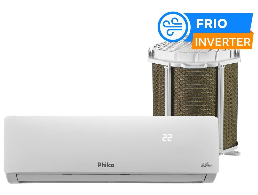Imagem 2 de 8 do produto Ar-condicionado Split 9000BTUs Philco Inverter Frio PAC9FC