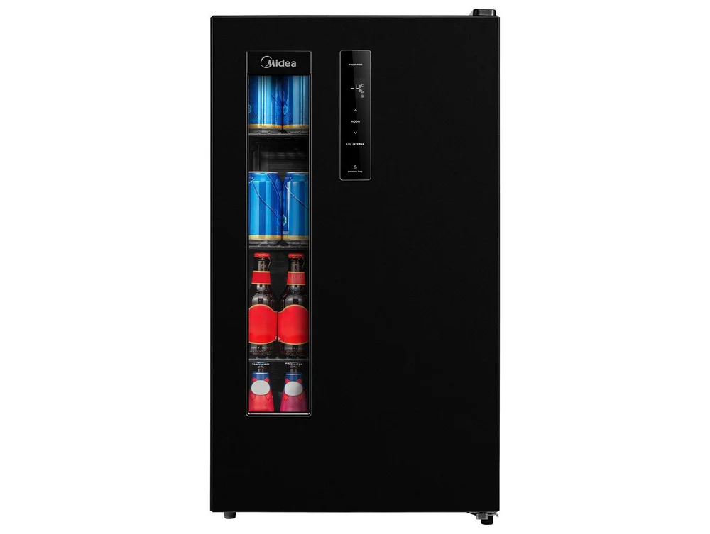 Cervejeira Midea MDRX150FGGDX01 Vertical Preta 82L Frost Free Cervejeira Midea MDRX150FGGDX01 Vertical Preta 82L Frost Free