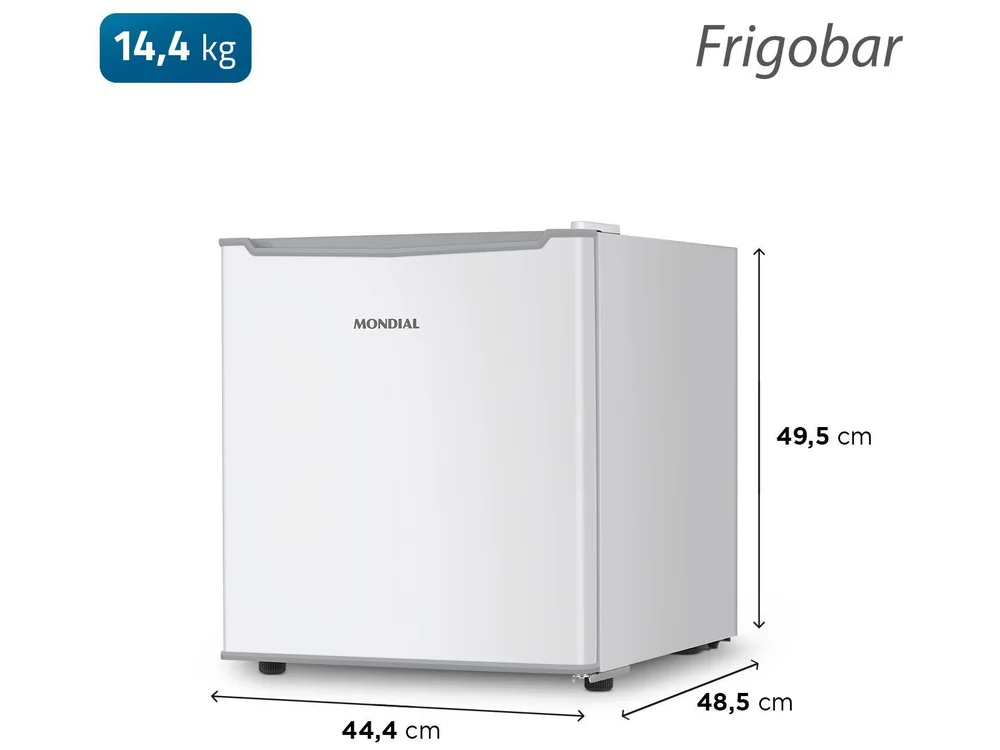 Frigobar Mondial 46L Branco e Cinza FGB-01-W50 - view 7