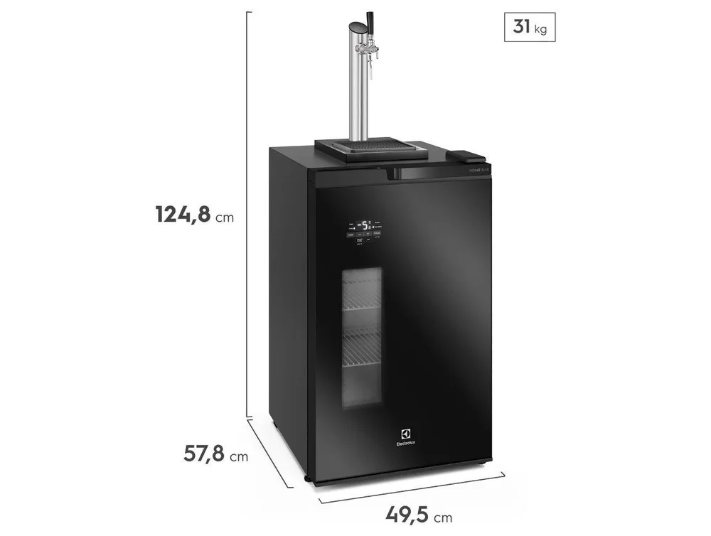 Cervejeira Electrolux Home Bar EB10C Vertical Preta 108,5L Frost Free - view 8
